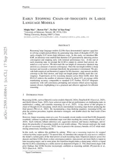 Early Stopping Chain-of-thoughts in Large Language Models