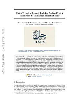 Hala Technical Report: Building Arabic-Centric Instruction & Translation Models at Scale