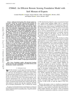 CSMoE: An Efficient Remote Sensing Foundation Model with Soft Mixture-of-Experts