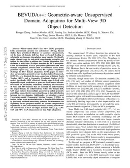 BEVUDA++: Geometric-aware Unsupervised Domain Adaptation for Multi-View 3D Object Detection