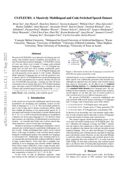 CS-FLEURS: A Massively Multilingual and Code-Switched Speech Dataset