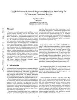 Graph-Enhanced Retrieval-Augmented Question Answering for E-Commerce Customer Support