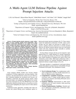 A Multi-Agent LLM Defense Pipeline Against Prompt Injection Attacks