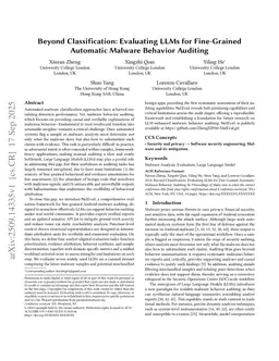 Beyond Classification: Evaluating LLMs for Fine-Grained Automatic Malware Behavior Auditing