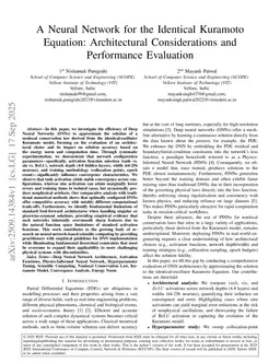 A Neural Network for the Identical Kuramoto Equation: Architectural Considerations and Performance Evaluation