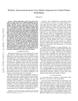 RLBind: Adversarial-Invariant Cross-Modal Alignment for Unified Robust Embeddings