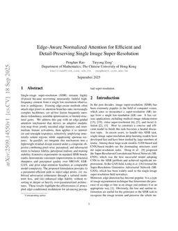 EatGAN: An Edge-Attention Guided Generative Adversarial Network for Single Image Super-Resolution