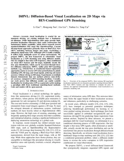 DiffVL: Diffusion-Based Visual Localization on 2D Maps via BEV-Conditioned GPS Denoising