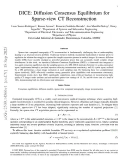 DICE: Diffusion Consensus Equilibrium for Sparse-view CT Reconstruction