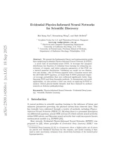 Evidential Physics-Informed Neural Networks for Scientific Discovery
