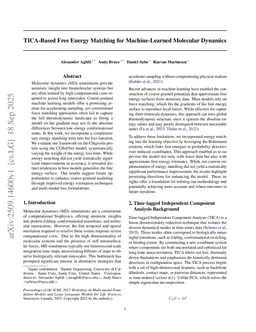 TICA-Based Free Energy Matching for Machine-Learned Molecular Dynamics