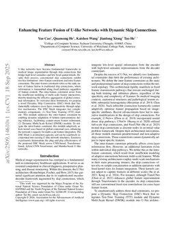 Enhancing Feature Fusion of U-like Networks with Dynamic Skip Connections