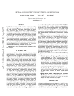 Spatial Audio Motion Understanding and Reasoning