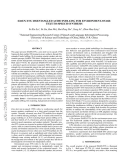 DAIEN-TTS: Disentangled Audio Infilling for Environment-Aware Text-to-Speech Synthesis