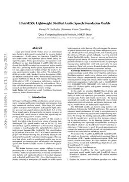HARNESS: Lightweight Distilled Arabic Speech Foundation Models