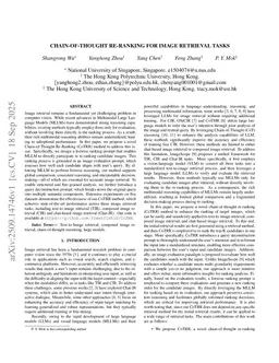 Chain-of-Thought Re-ranking for Image Retrieval Tasks