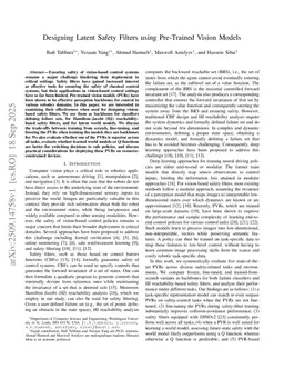 Designing Latent Safety Filters using Pre-Trained Vision Models