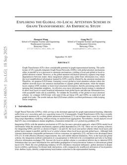 Exploring the Global-to-Local Attention Scheme in Graph Transformers: An Empirical Study