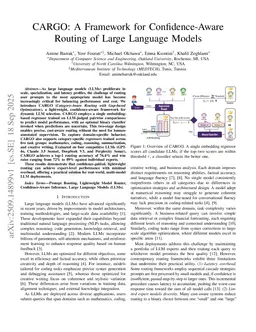 CARGO: A Framework for Confidence-Aware Routing of Large Language Models