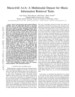 Music4All A+A: A Multimodal Dataset for Music Information Retrieval Tasks