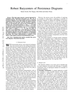 Robust Barycenters of Persistence Diagrams