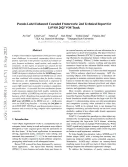 Pseudo-Label Enhanced Cascaded Framework: 2nd Technical Report for LSVOS 2025 VOS Track
