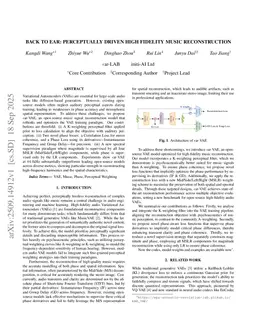 Back to Ear: Perceptually Driven High Fidelity Music Reconstruction