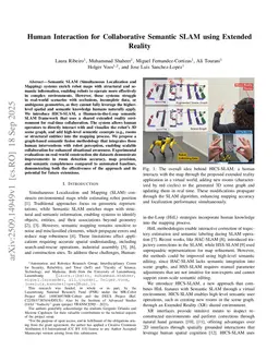 Human Interaction for Collaborative Semantic SLAM using Extended Reality