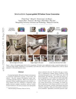 SPATIALGEN: Layout-guided 3D Indoor Scene Generation