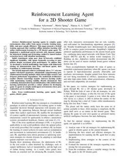 Reinforcement Learning Agent for a 2D Shooter Game