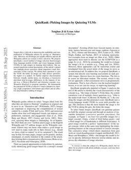 QuizRank: Picking Images by Quizzing VLMs