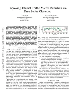 Improving Internet Traffic Matrix Prediction via Time Series Clustering
