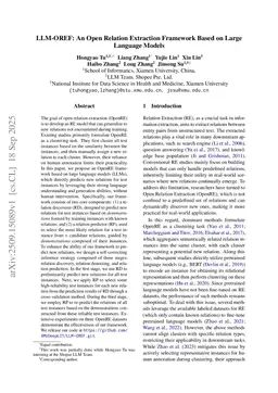 LLM-OREF: An Open Relation Extraction Framework Based on Large Language Models