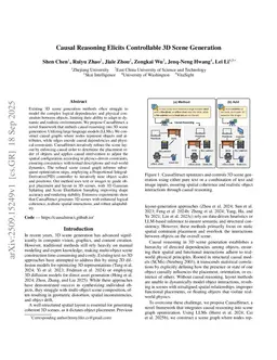 Causal Reasoning Elicits Controllable 3D Scene Generation