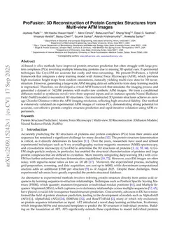 ProFusion: 3D Reconstruction of Protein Complex Structures from Multi-view AFM Images