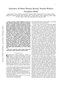 Generative AI Meets Wireless Sensing: Towards Wireless Foundation Model