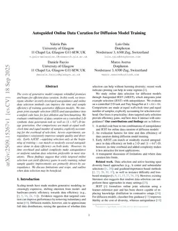Autoguided Online Data Curation for Diffusion Model Training