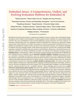 Embodied Arena: A Comprehensive, Unified, and Evolving Evaluation Platform for Embodied AI