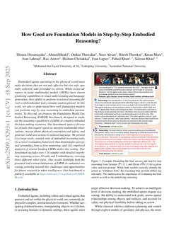 How Good are Foundation Models in Step-by-Step Embodied Reasoning?