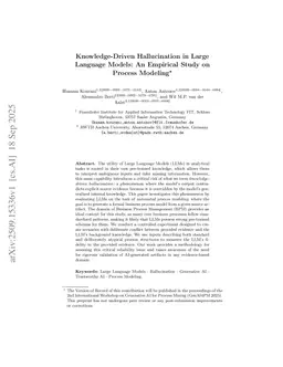 Knowledge-Driven Hallucination in Large Language Models: An Empirical Study on Process Modeling