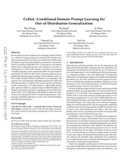 CoDoL: Conditional Domain Prompt Learning for Out-of-Distribution Generalization