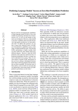 Predicting Language Models' Success at Zero-Shot Probabilistic Prediction