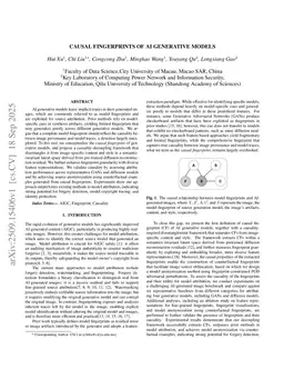 Causal Fingerprints of AI Generative Models