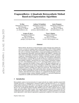 FragmentRetro: A Quadratic Retrosynthetic Method Based on Fragmentation Algorithms