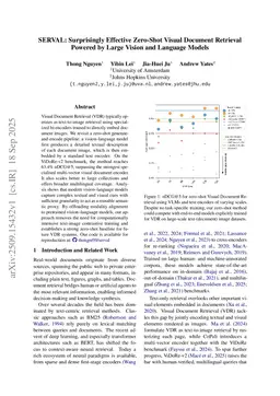 SERVAL: Surprisingly Effective Zero-Shot Visual Document Retrieval Powered by Large Vision and Language Models
