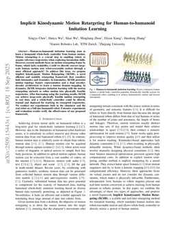 Implicit Kinodynamic Motion Retargeting for Human-to-humanoid Imitation Learning
