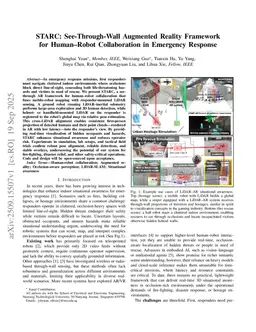 STARC: See-Through-Wall Augmented Reality Framework for Human-Robot Collaboration in Emergency Response