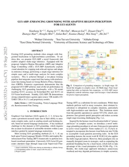 GUI-ARP: Enhancing Grounding with Adaptive Region Perception for GUI Agents