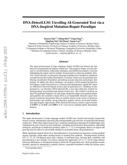 DNA-DetectLLM: Unveiling AI-Generated Text via a DNA-Inspired Mutation-Repair Paradigm