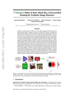 PolyJuice Makes It Real: Black-Box, Universal Red Teaming for Synthetic Image Detectors